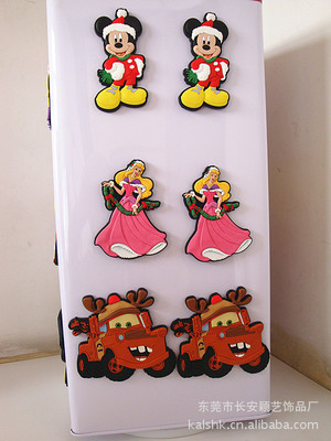 【圣诞冰箱贴 塑料工艺品 创意冰箱贴 1000个起批 厂家直销】价格,厂家,图片,塑料、树脂工艺品,东莞市长安颖艺饰品厂-