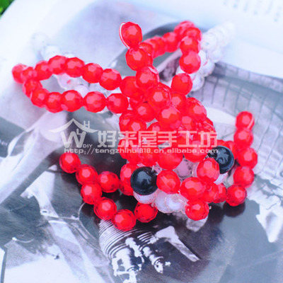 【K012DIY串珠材料批发/亚克力珠中珠/串珠成品金鱼】价格,厂家,图片,塑料、树脂工艺品,唐智慧-